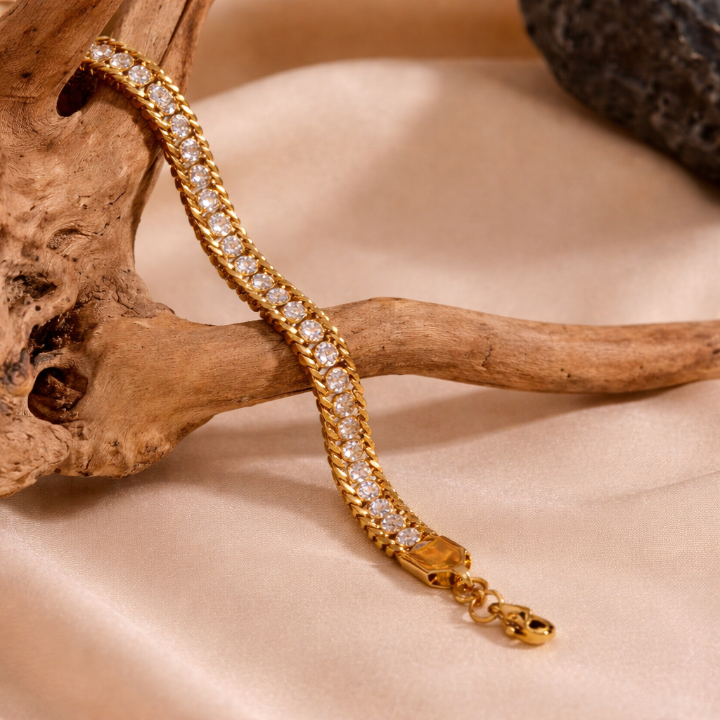 Crystal Luxe Chain Bracelet