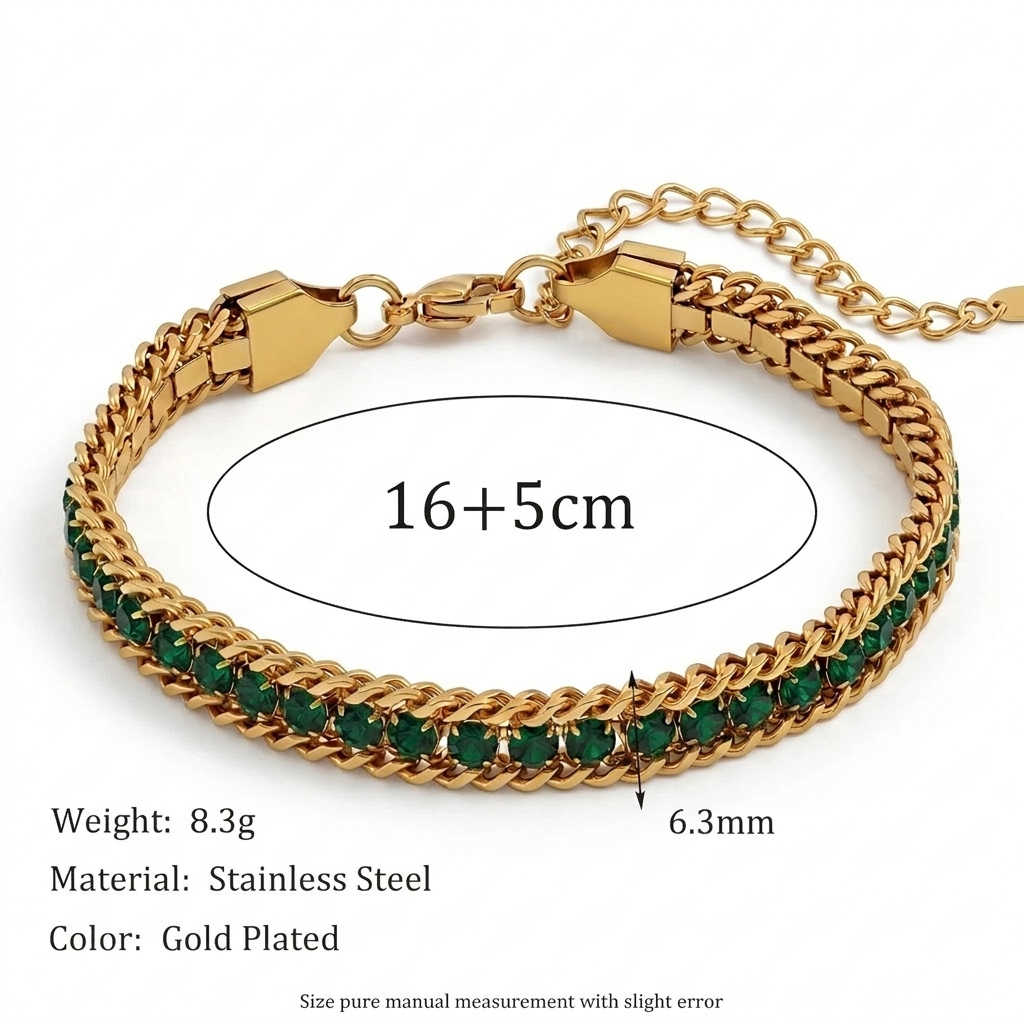 Crystal Luxe Chain Bracelet