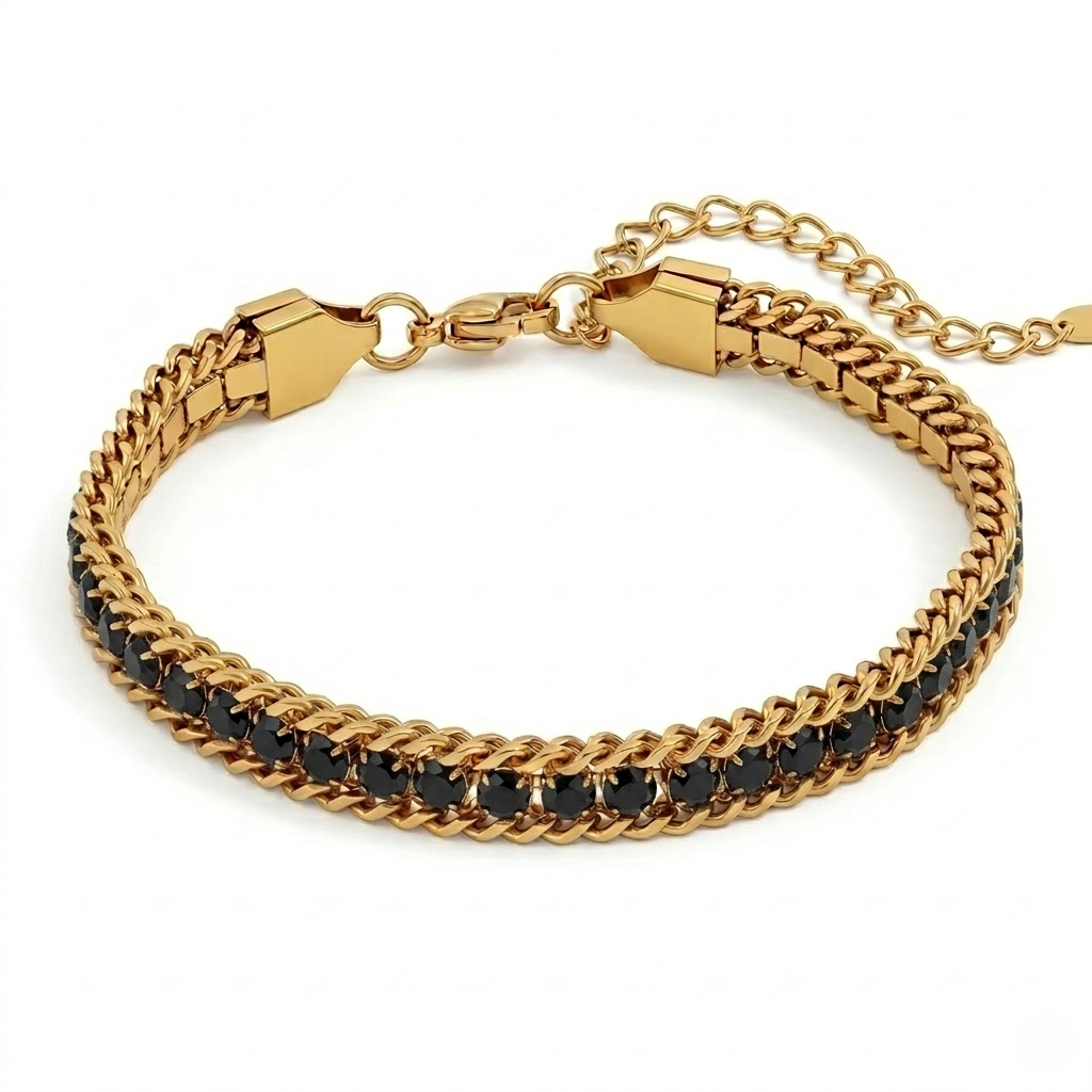 Crystal Luxe Chain Bracelet